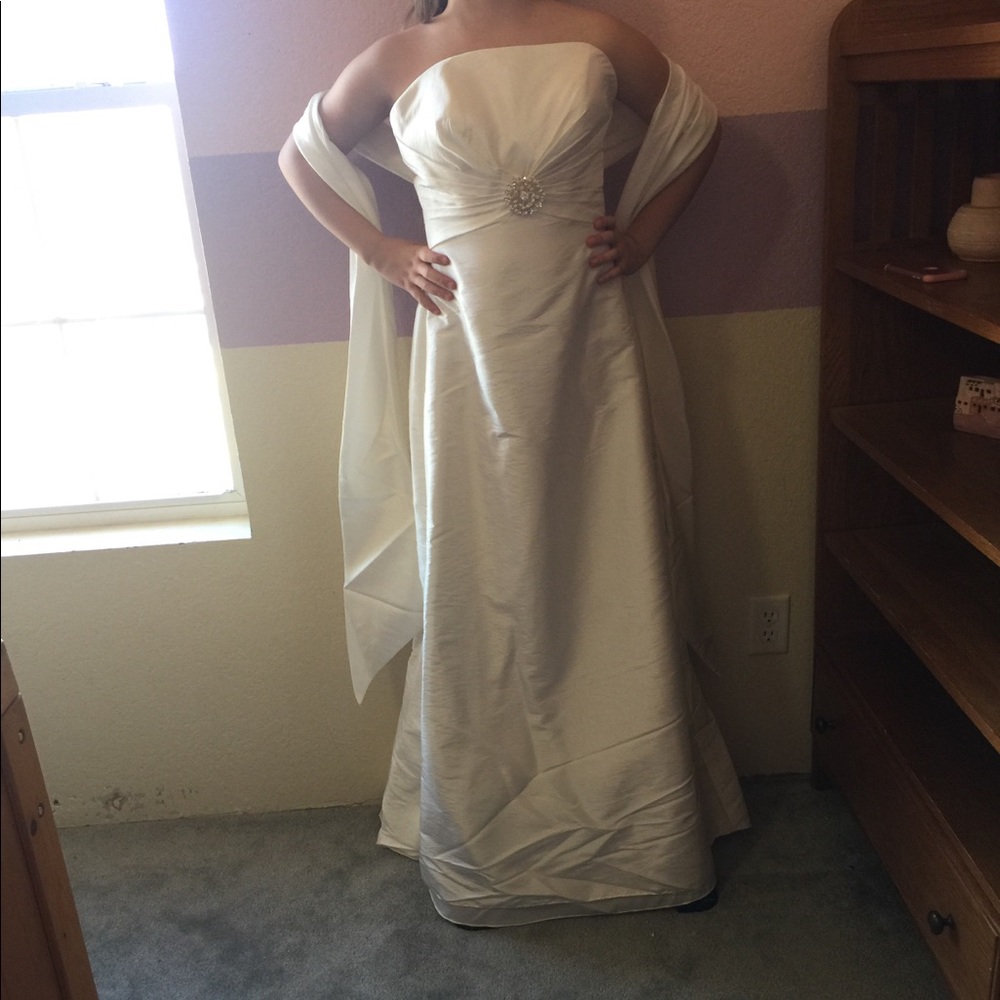 Elegant White formal dress